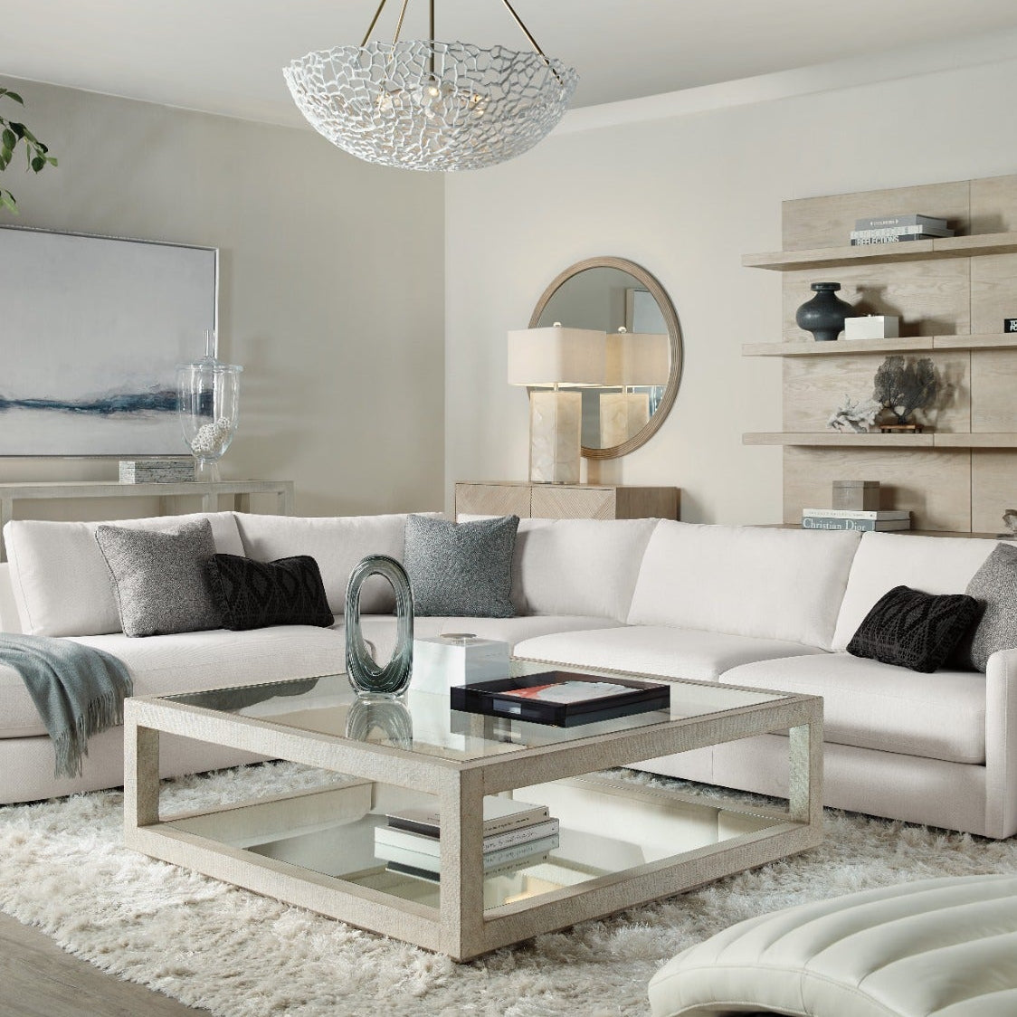 Cascade Square Coffee Table by Hooker