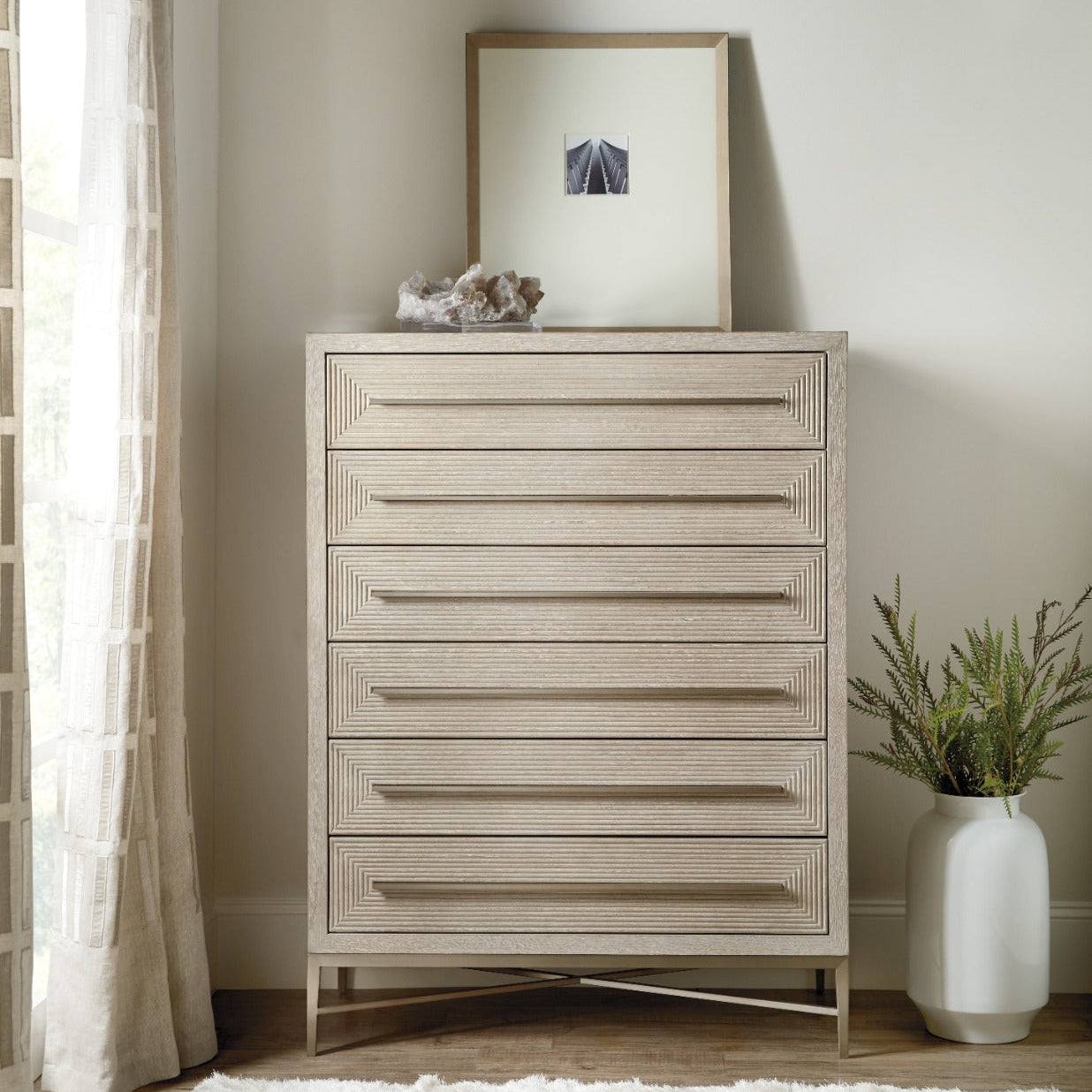 Cascade Tall Chest of Drawers by Hooker