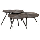 Quadra Bronze Metal Coffee Table Set of 4 by Richmond Interiors