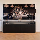 Oakura Black Oak 4 Door Sideboard by Richmond Interiors