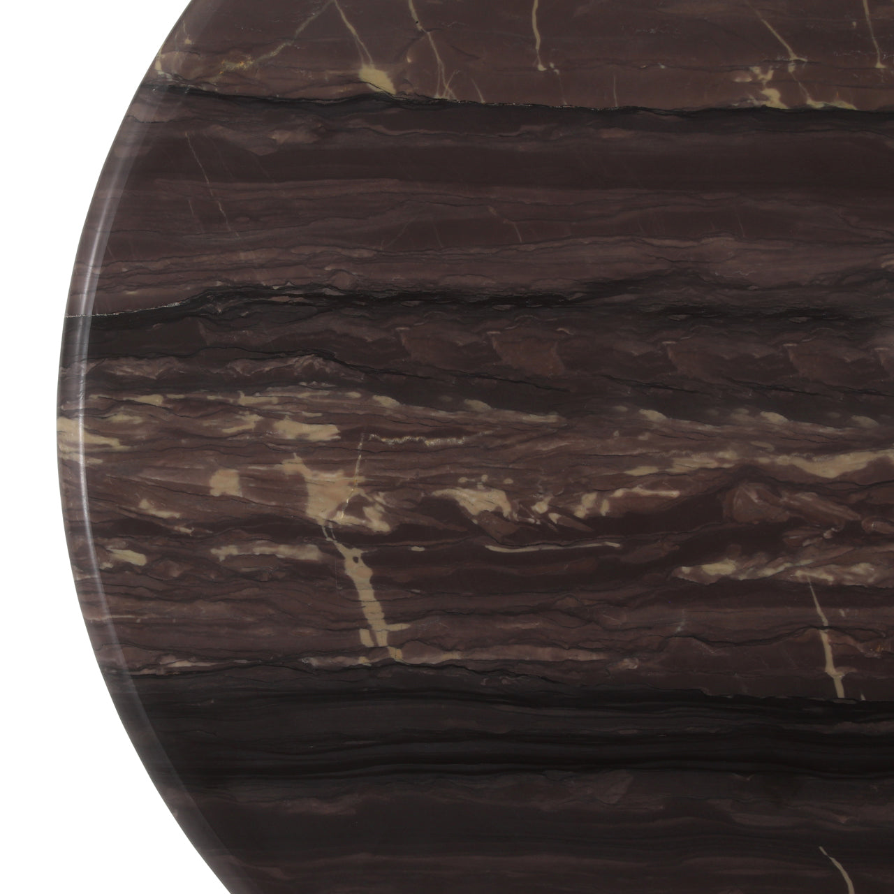 Menton Burgundy Marble Coffee Table Set of 2 by Richmond Interiors