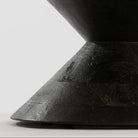 Larus Large Mango Wood  Side Table - Matt Black Light & Living