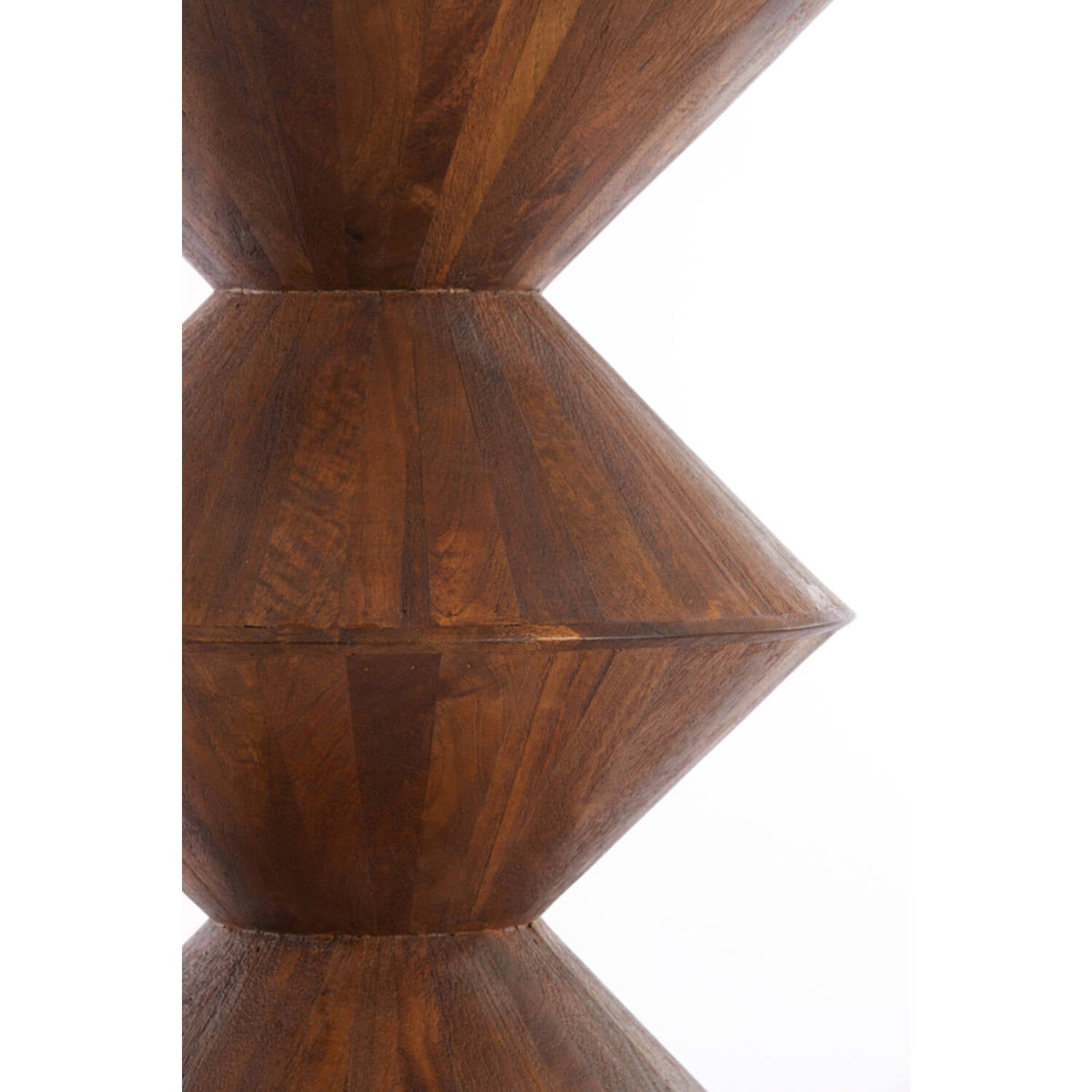 Larus Large Mango Wood Side Table - Brown Light & Living