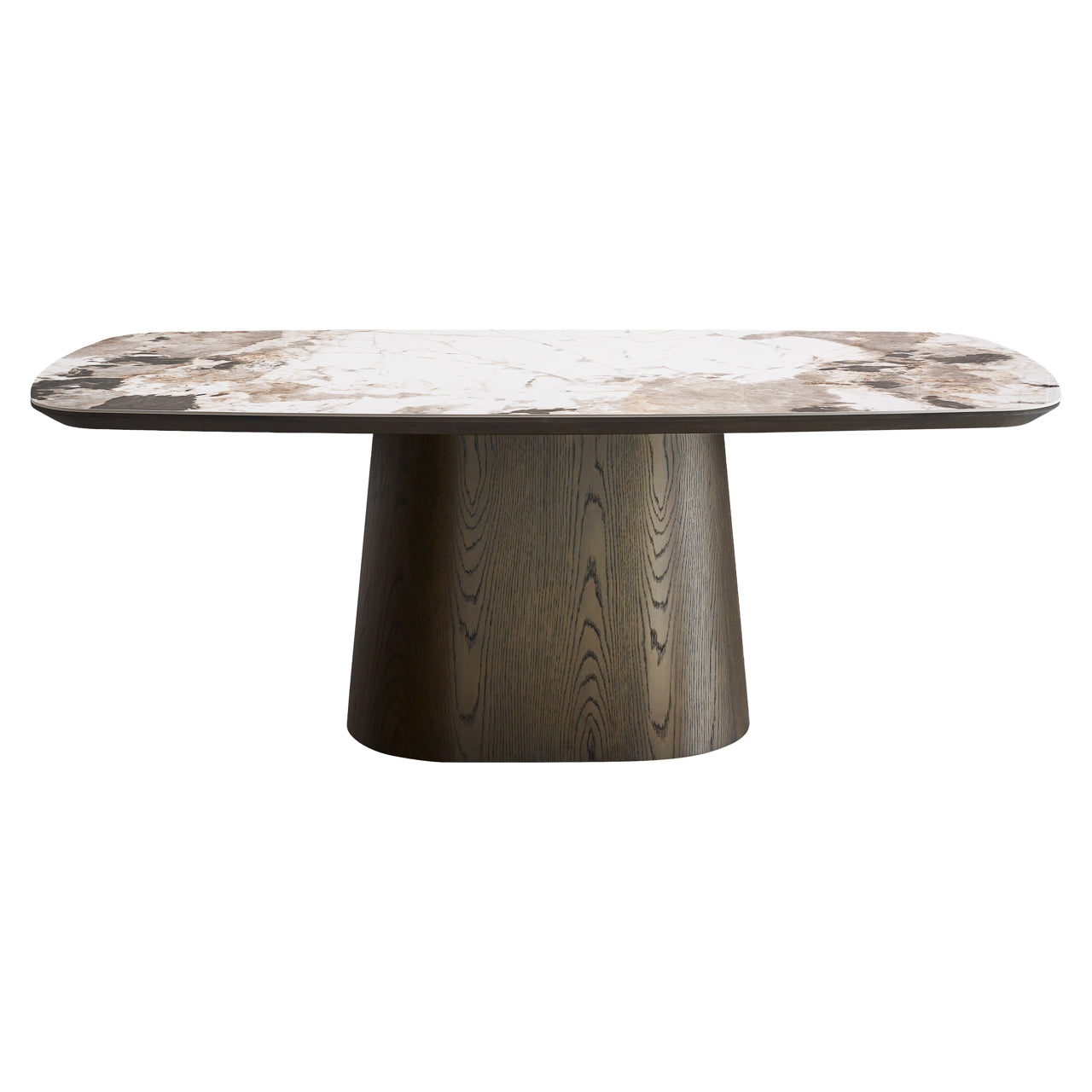 Langford Brown Oak Veneer & Ceramic Dining Table - 200cm by Richmond Interiors