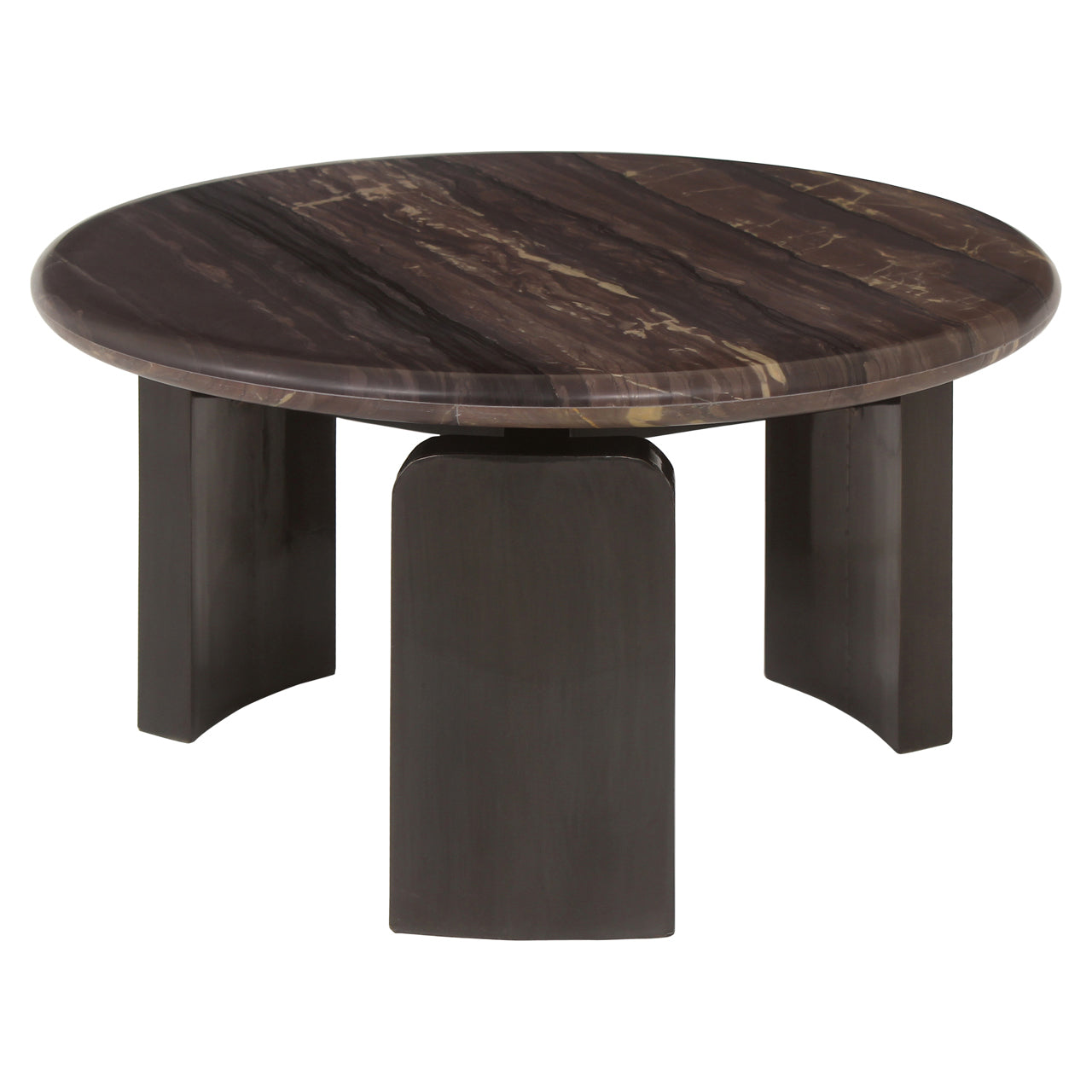 Menton Burgundy Marble Coffee Table Set of 2 by Richmond Interiors