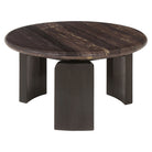 Menton Burgundy Marble Coffee Table Set of 2 by Richmond Interiors