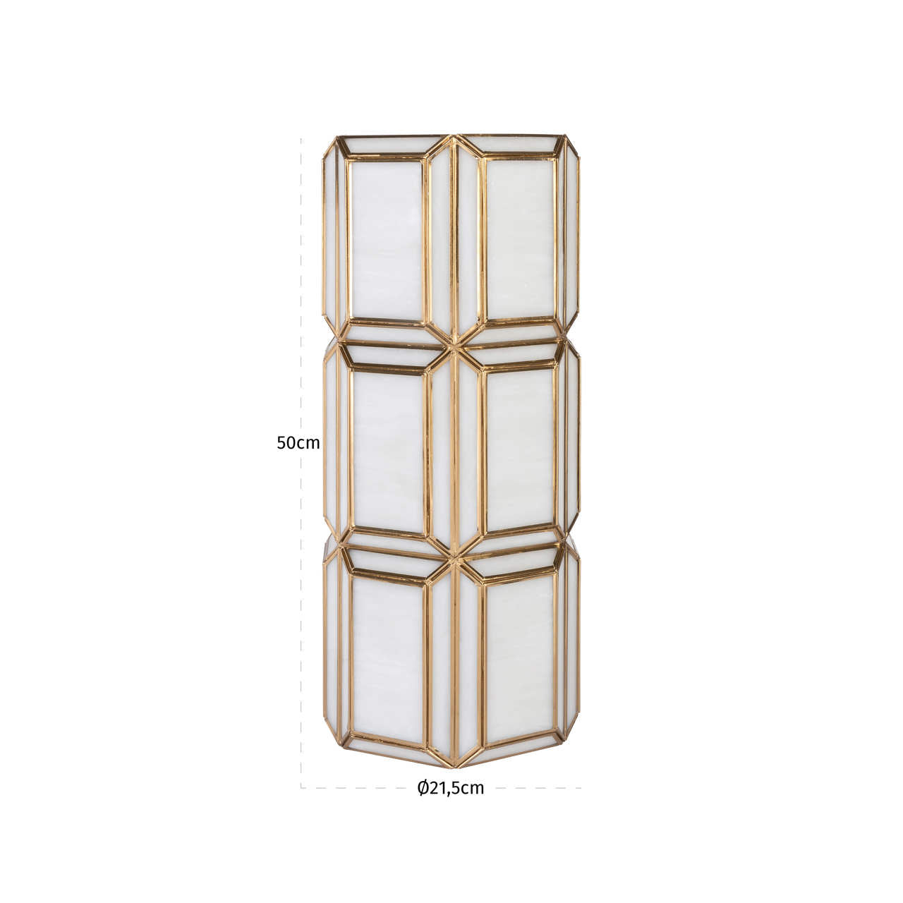 Emilia Antique Brass Hurricane Light - Large by Richmond Interiors