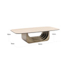 Maxfield Beige Ceramic Coffee Table by Richmond Interiors