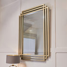 Oswin Champagne Silver Mirror by RV Astley
