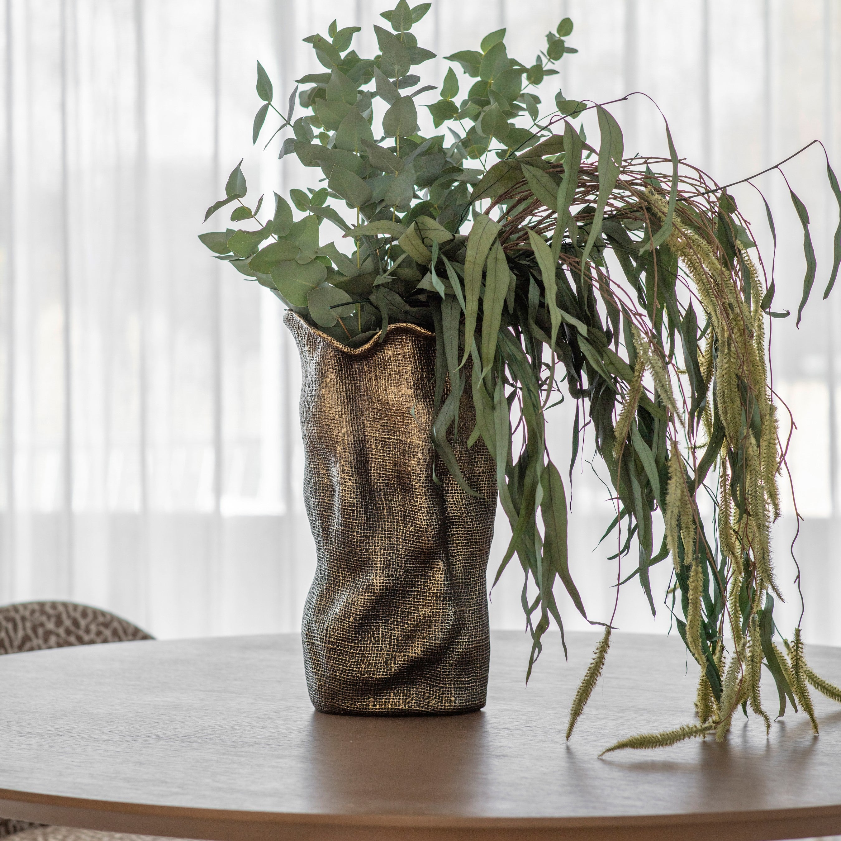 Molten Weave Vase Large by Libra Interiors