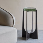 Glenthorpe Brick Glass Side Table by Libra Interiors