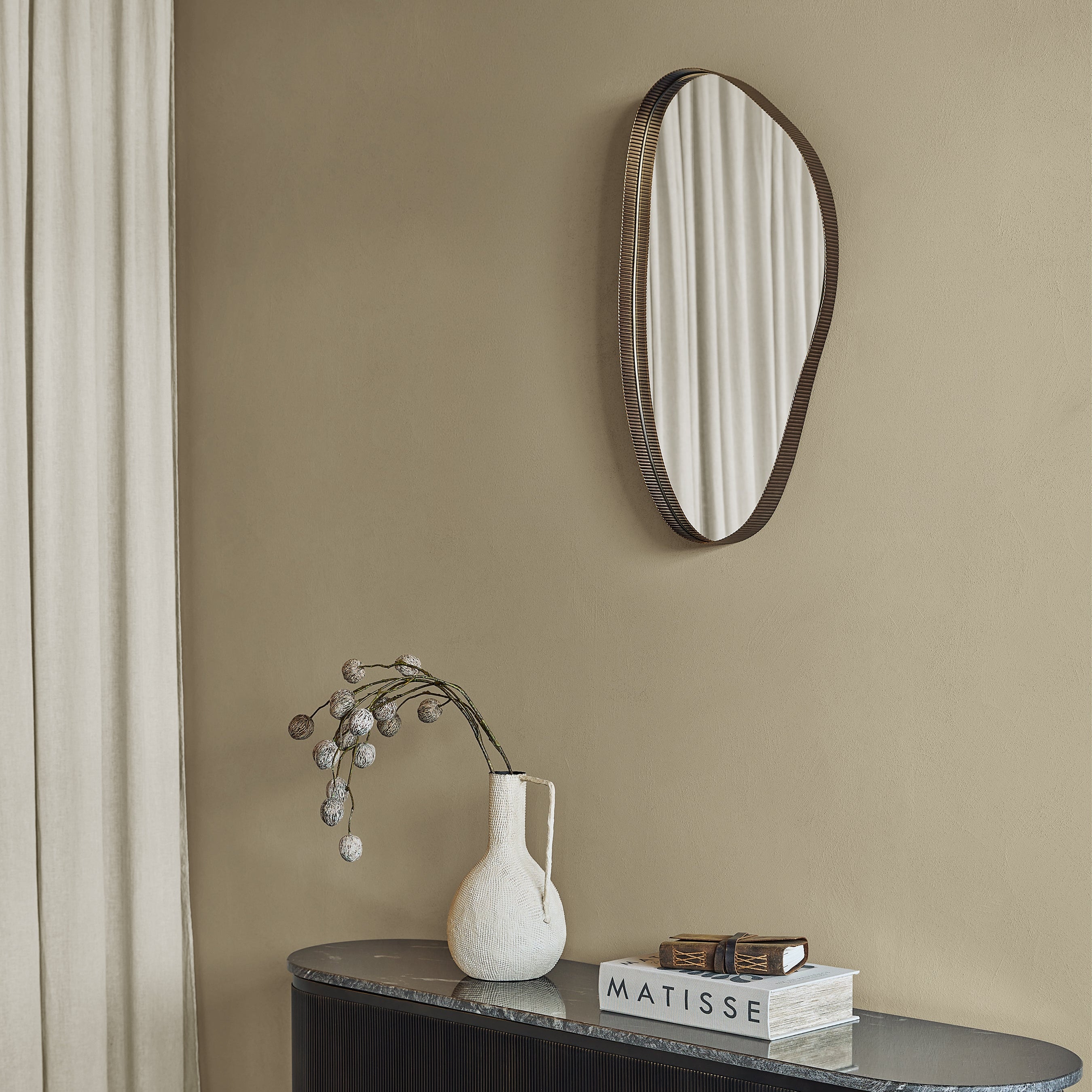 Oregon Wall Mirror - Small by Libra Interiors