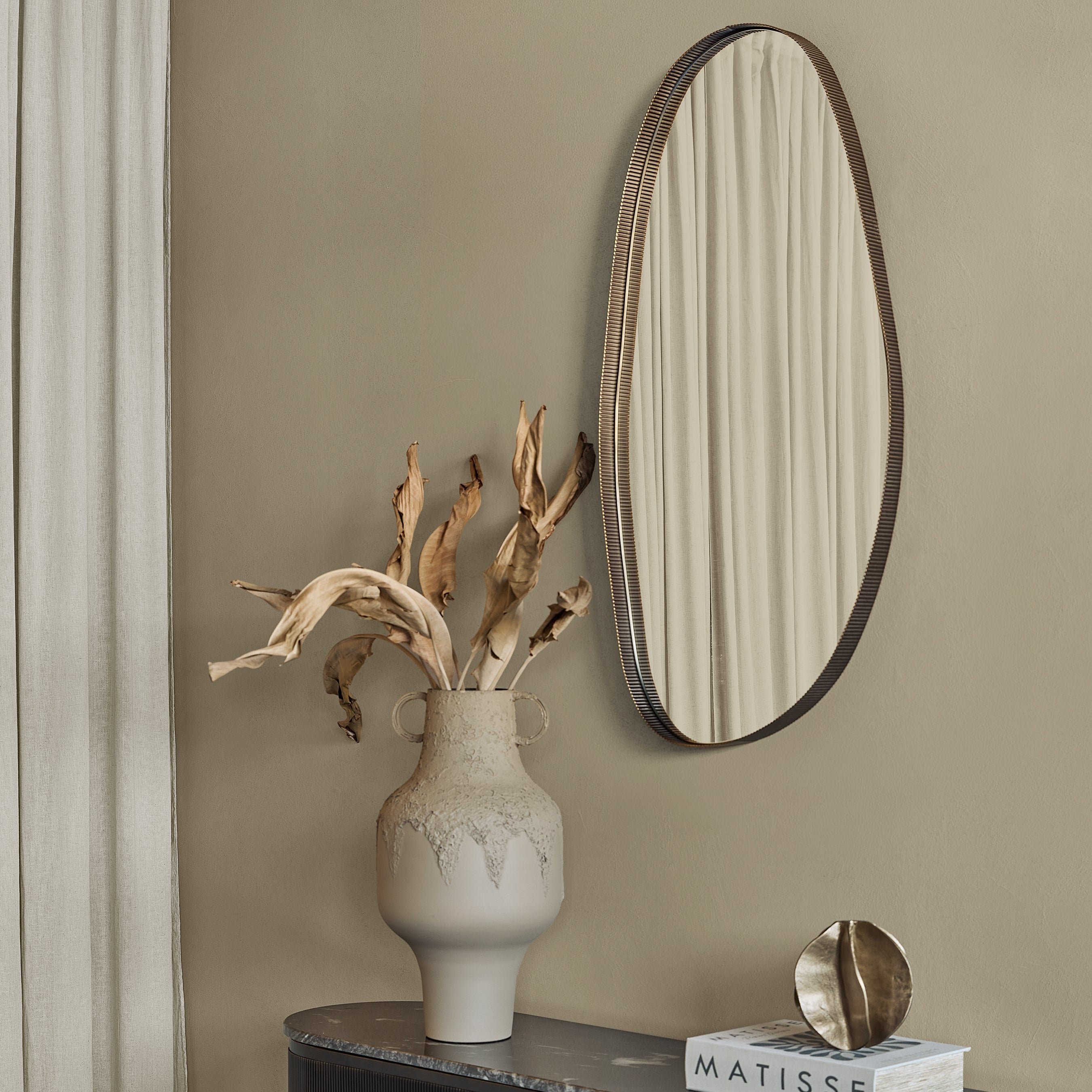 Oregon Wall Mirror - Medium by Libra Interiors