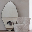 Oregon Gilded Oak Wood Large Wall Mirror by Libra Interiors