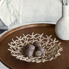 Seaside Starfish Beige Stonewash Shallow Bowl by Libra Interiors