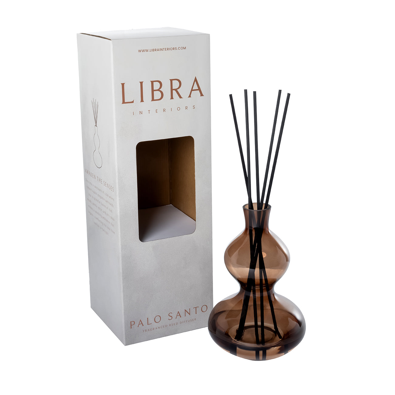 Brown Palo Santo, Amyris, Clove & Vetiver Reed Diffuser Fragrance by Libra Interiors