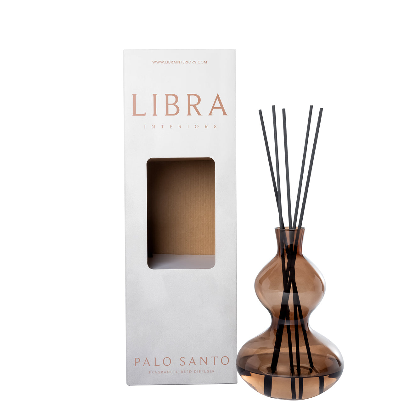 Brown Palo Santo, Amyris, Clove & Vetiver Reed Diffuser Fragrance by Libra Interiors