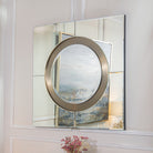 Viterbo Brushed Brass Mirror by RV Astley
