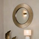 Edvin Gold Finish Wall Mirror by RV Astley