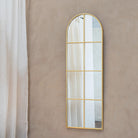 Roxi Gold Arched Wall Mirror by RV Astley