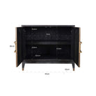 Bloomville Brass & Faux Shagreen 2 Door Sideboard - Small by Richmond Interiors