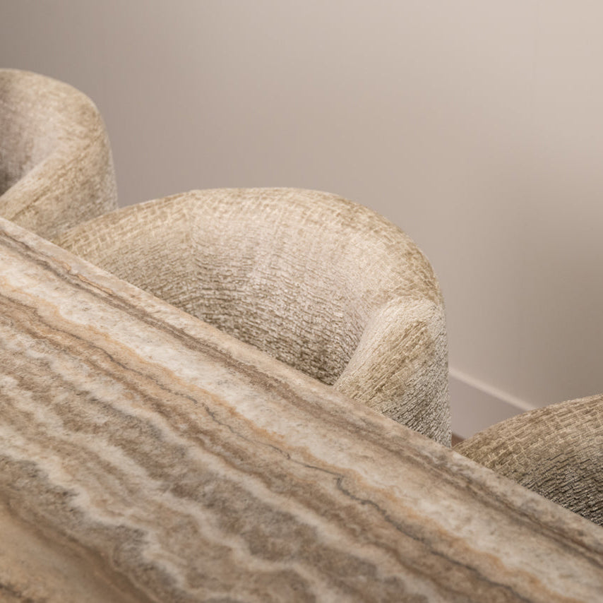 Dulce Denizly Grey Marble Dining Table - 225cm by Richmond Interiors