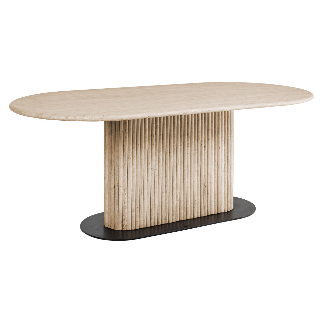 La Cantera Beige Travertine Dining Table - 200cm by Richmond Interiors