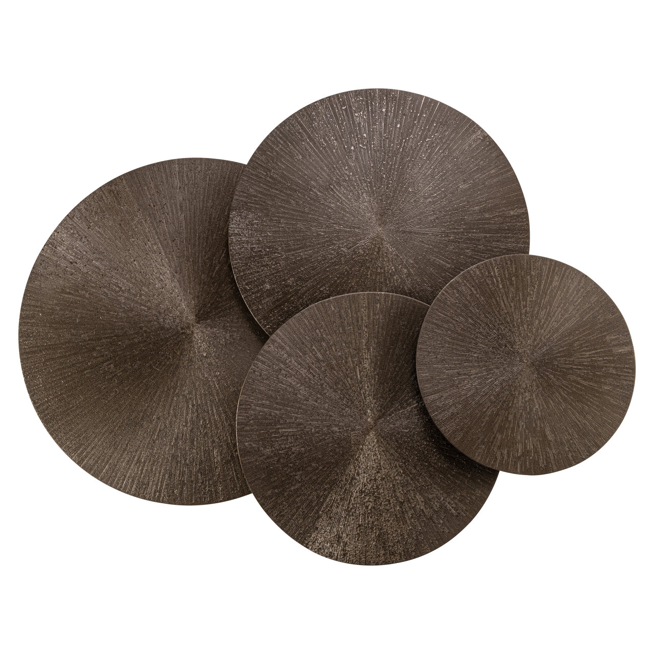 Quadra Bronze Metal Coffee Table Set of 4 by Richmond Interiors