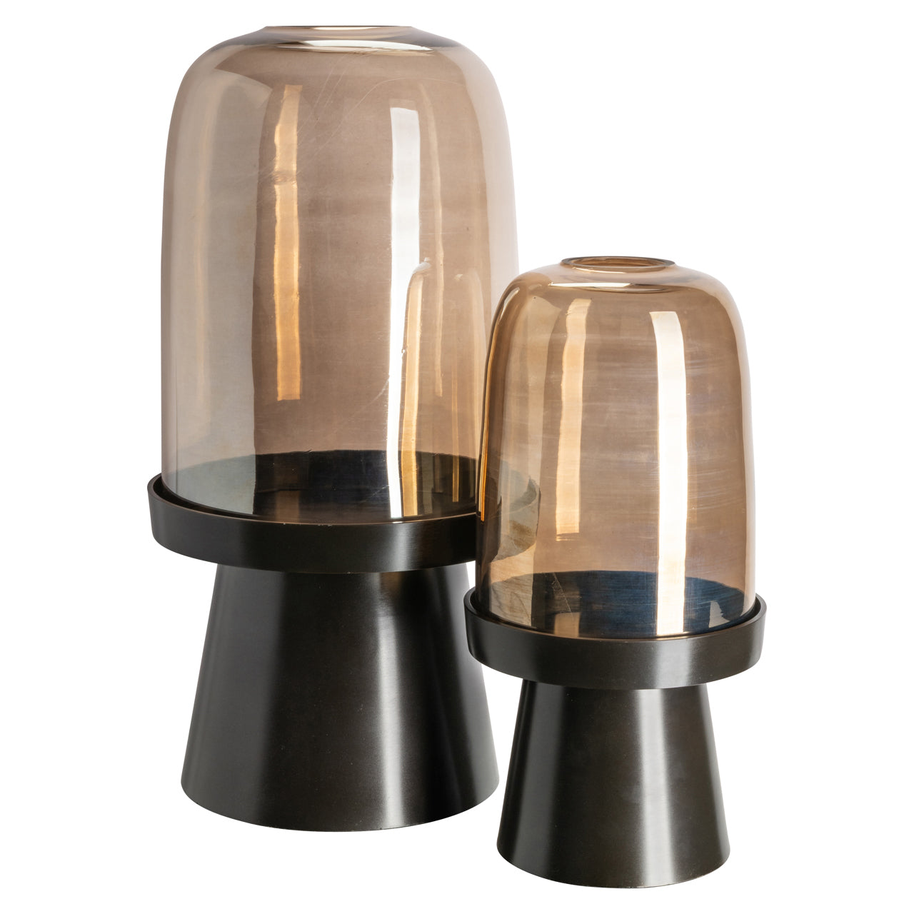 Meave Walnut Hurricane Light - Large by Richmond Interiors