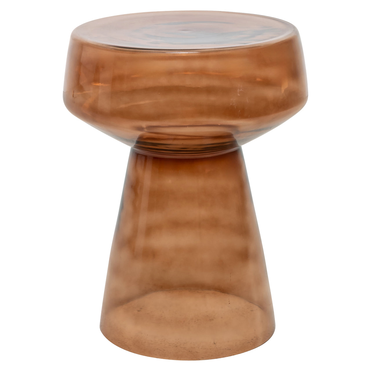 Isa Brown Glass Side Table by Richmond Interiors