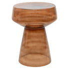Isa Brown Glass Side Table by Richmond Interiors