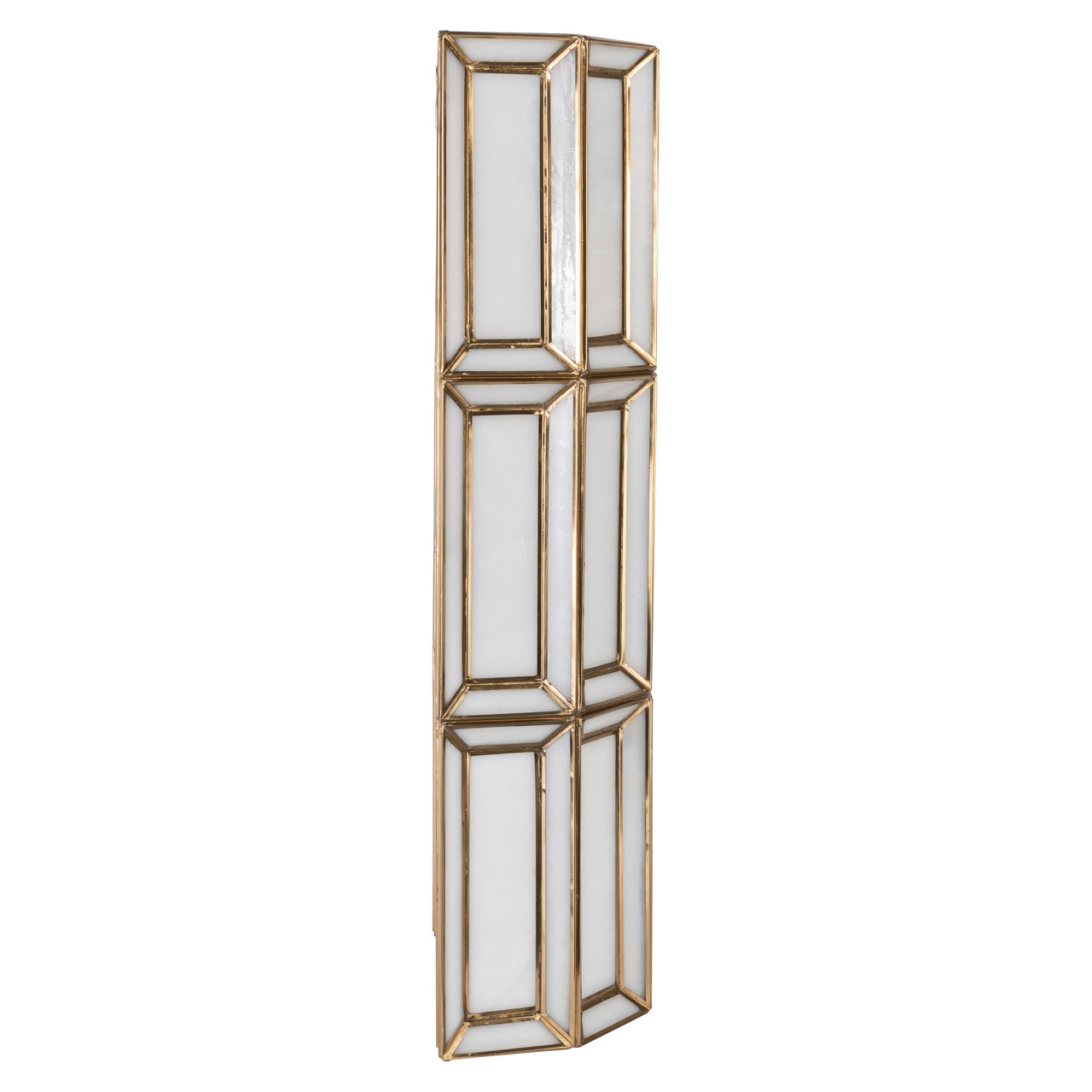 Antique Brass & Opal Glass Wall Light by Richmond Interiors