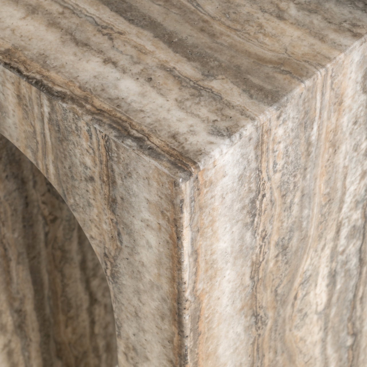Dulce Grey Marble Side Table by Richmond Interiors
