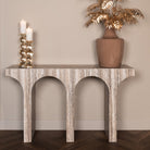 Dulce Grey Marble Arched Console Table by Richmond Interiors