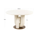 Dining table Winslow white 135Ø by Richmond Interiors