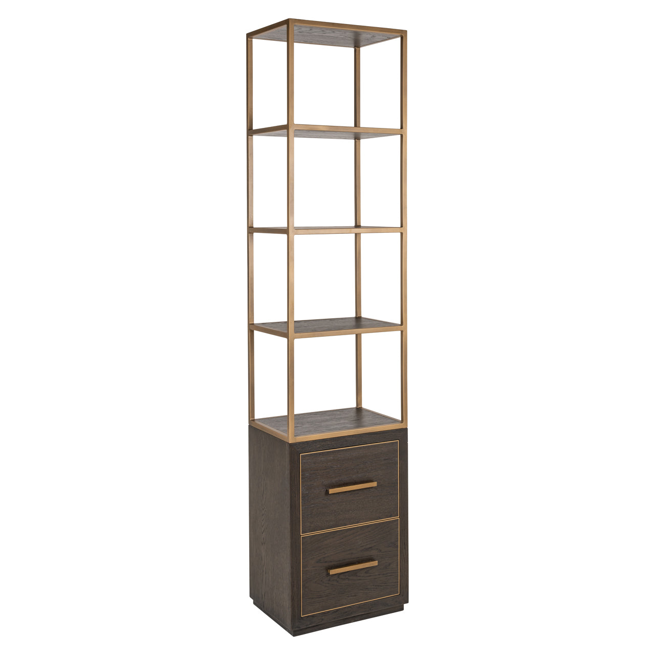 Display cabinet Carter brown small 2-drawers by Richmond Interiors
