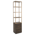 Display cabinet Carter brown small 2-drawers by Richmond Interiors