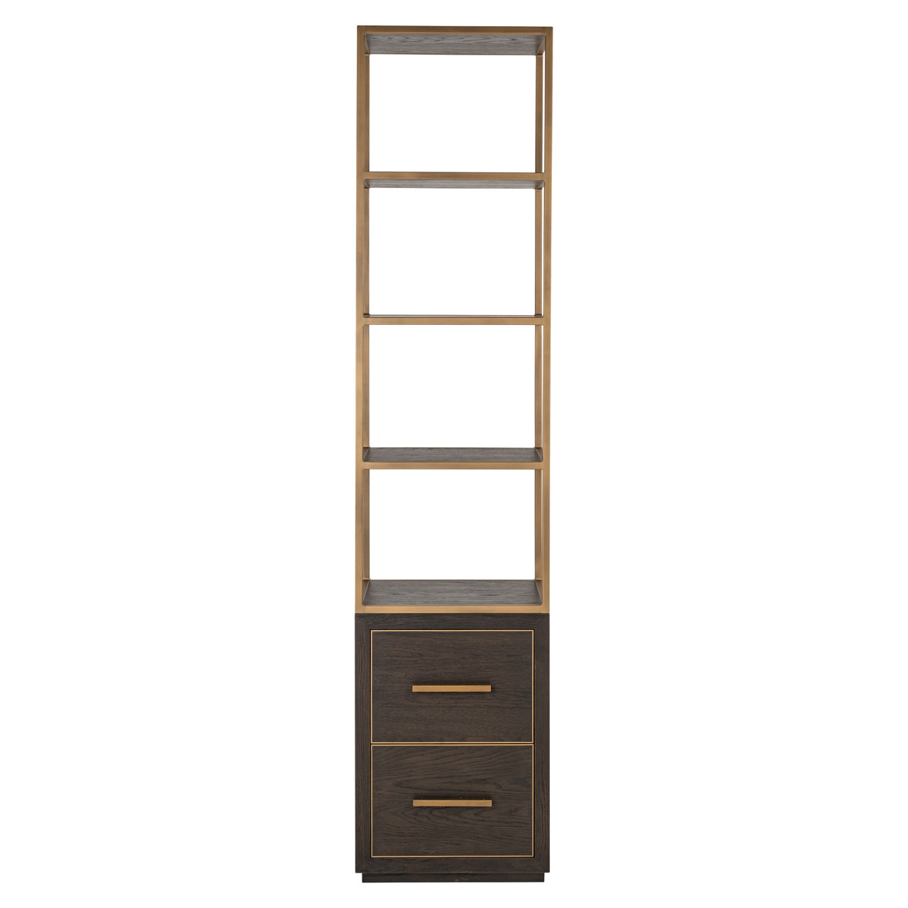 Display cabinet Carter brown small 2-drawers by Richmond Interiors