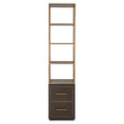 Display cabinet Carter brown small 2-drawers by Richmond Interiors