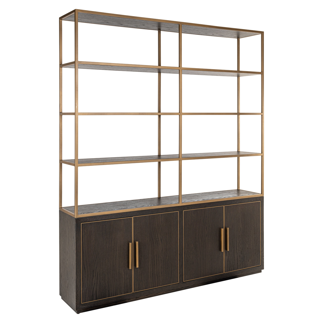 Display cabinet Carter brown large 4-doors by Richmond Interiors