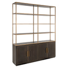 Display cabinet Carter brown large 4-doors by Richmond Interiors