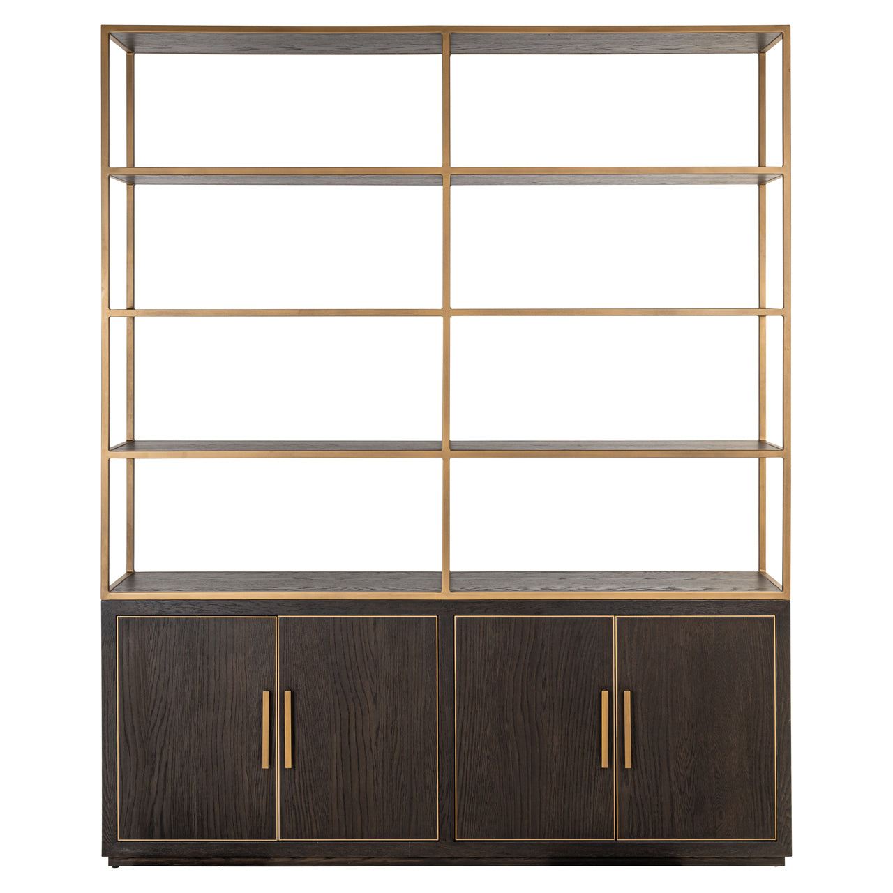 Display cabinet Carter brown large 4-doors by Richmond Interiors