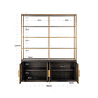 Display cabinet Carter brown large 4-doors by Richmond Interiors