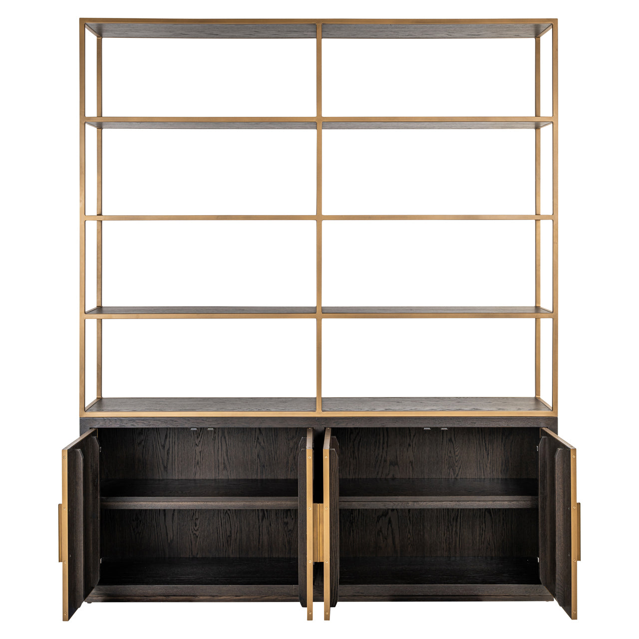 Display cabinet Carter brown large 4-doors by Richmond Interiors