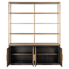 Display cabinet Carter brown large 4-doors by Richmond Interiors