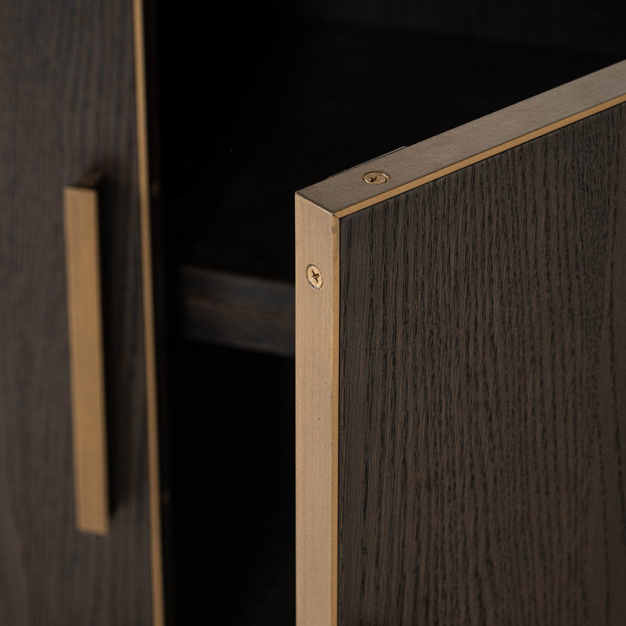 Display cabinet Carter brown large 4-doors by Richmond Interiors