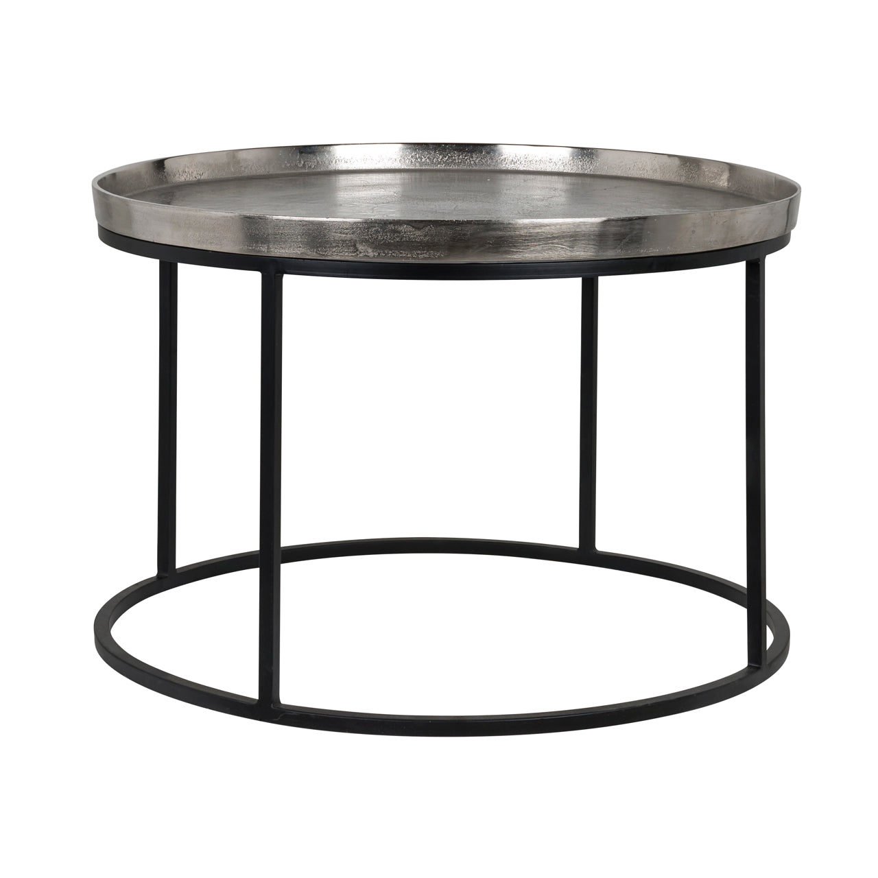 Coffee table Lyam silver 70Ø by Richmond Interiors