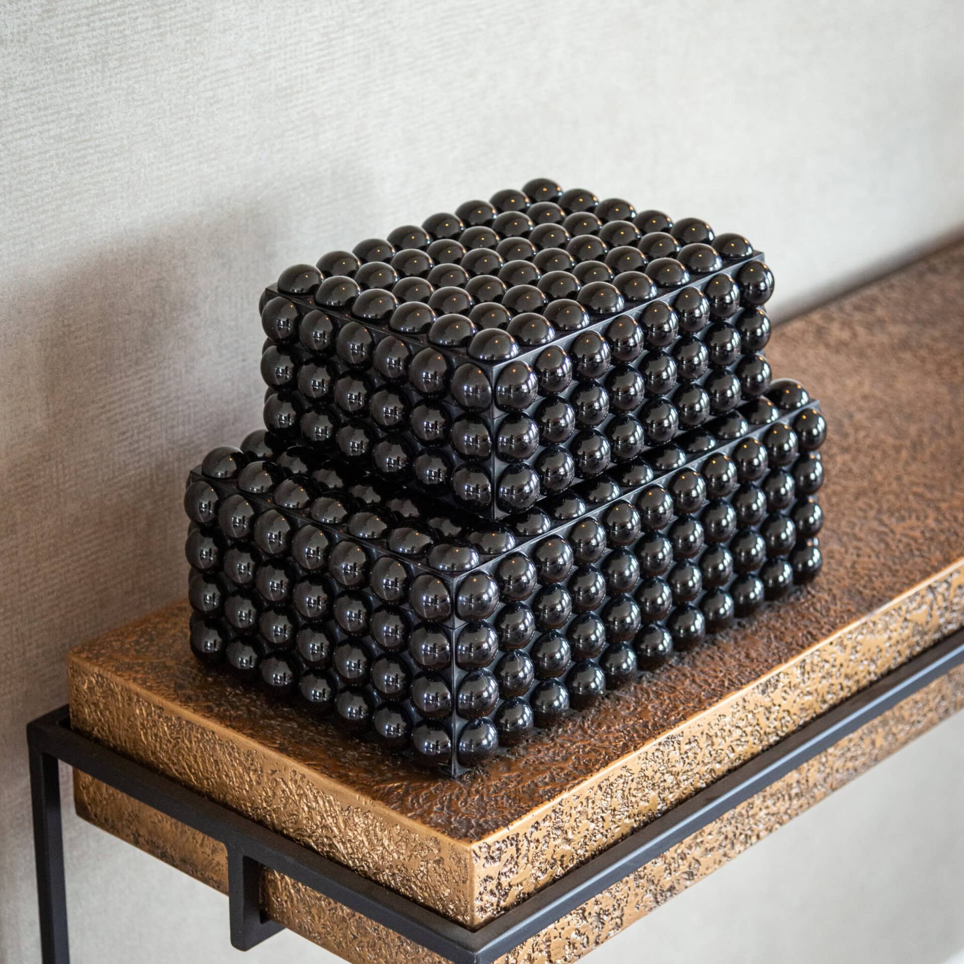 Batool Black Storage Box - Small by Richmond Interiors