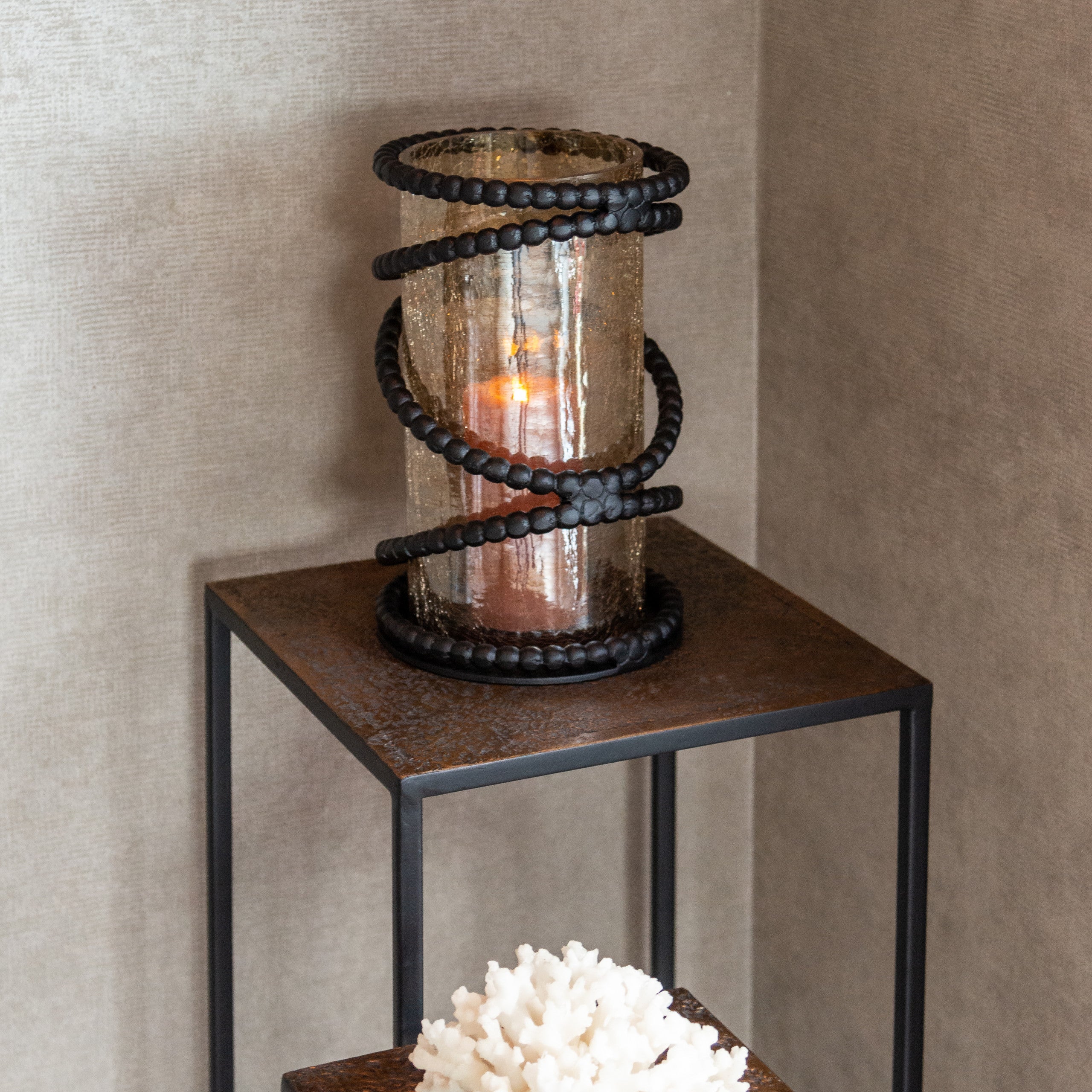 Hurricane light Edison black by Richmond Interiors