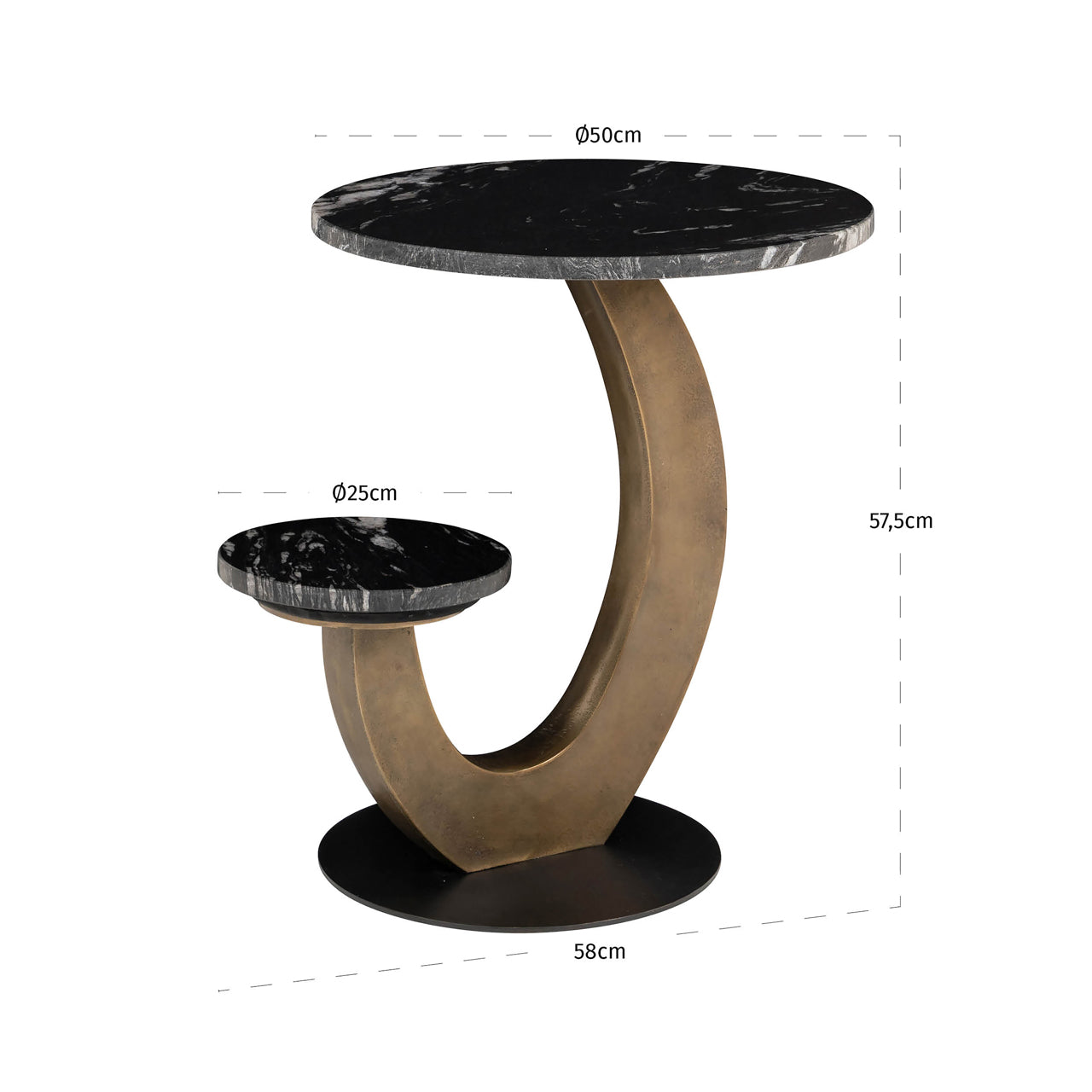 End table Tibby black by Richmond Interiors